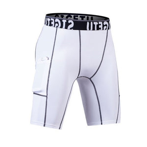 Elastic Men Shorts Fitness Running Shorts